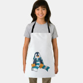 Tablier Pingouin avec Écharpe (Insitu)
