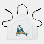 Tablier Pingouin avec Écharpe (Recto)