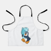 Tablier Pingouin avec poisson (Recto)