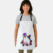 Tablier Pingouin comme Patineur Inline avec Patins Inline (Insitu)