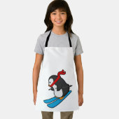 Tablier Pingouin comme skieur avec ski (Insitu)