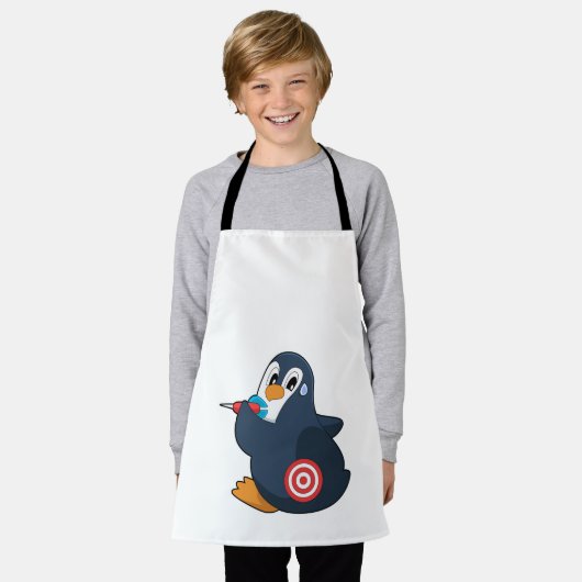Tablier Pingouin fléchettes fléchettes (Porté)