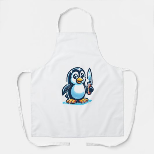 Tablier pingouin mignon (Recto)