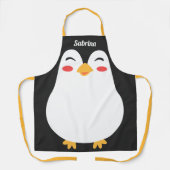 Tablier Pingouin mignon face à l'impression tout-en-un amu (Recto)