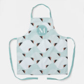 Tablier Pingouins joueurs glissement sur Motif de neige (Recto)