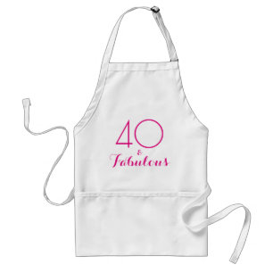 Tablier Pink 40 et une typographie fabuleuse