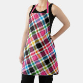 Tablier Pink Black Multicolour Flannel Plaid Tartan (Insitu)