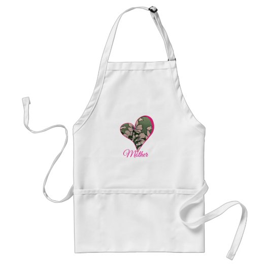 Tablier Pink Blossom Green  Apron (Devant)