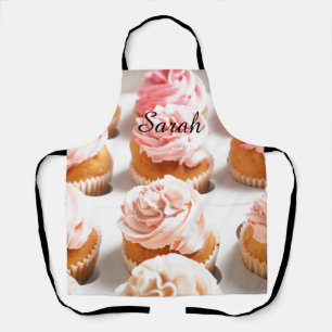 Tablier Pink, Cupcakes Kitchen Apron Personnalisable