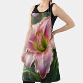 Tablier Pink Daylily Floral (Insitu)