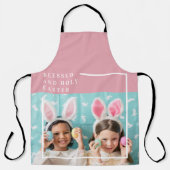 Tablier Pink Happy Blessed Easter | Venin (Recto)