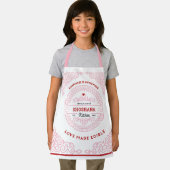 Tablier PINK Happy est fait maison ENFANTS Baking (Insitu)