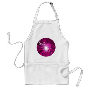 Tablier Pink Heart autour de l'tablier "amour et baisers"