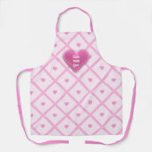 Tablier Pink Heart Moderne Plaid Collection (Recto)