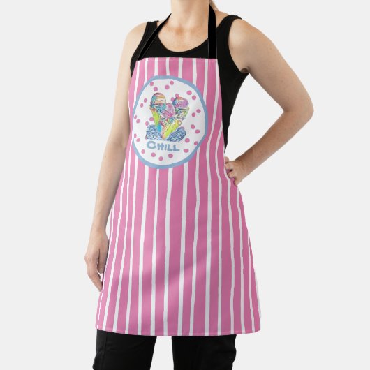Tablier Pink Ice Crème chill Apron (Insitu)