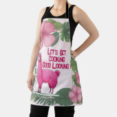 Tablier Pink Joyeux Lama souriant (Insitu)