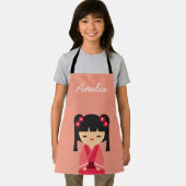 Tablier Pink Kokeshi poupées japonaises (Insitu)