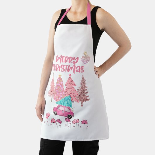 Tablier Pink Las Vegas Arbres de Noël Apron (Insitu)