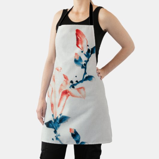 Tablier Pink Magnolia, Hokusai, Ukiyo-e (Insitu)