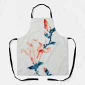 Tablier Pink Magnolia, Hokusai, Ukiyo-e (Recto)