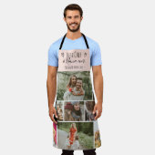 Tablier Pink Meilleur chef et grand-mère grille photo coll (Porté)