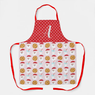 Tablier Pink Père Noël Lait et biscuits Apron, Moyen