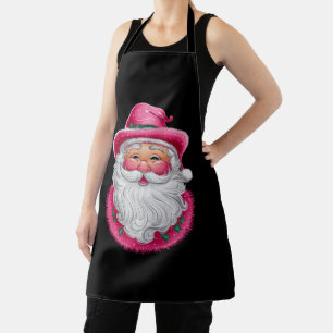 Tablier Pink Père Noël Retro Noël Correspondance de famill