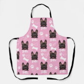 Tablier Pink Personnalisé Pet Photo Amoureux des chiens In (Recto)