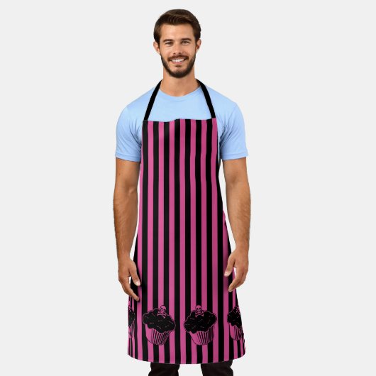 Tablier Pink Poison Cupcake Apron (Porté)