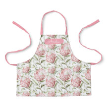 Pink Proteas Floral Apron personnalisé pour les en
