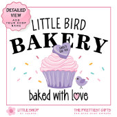 Tablier Pink Purple Cupcake Customizable Bakery