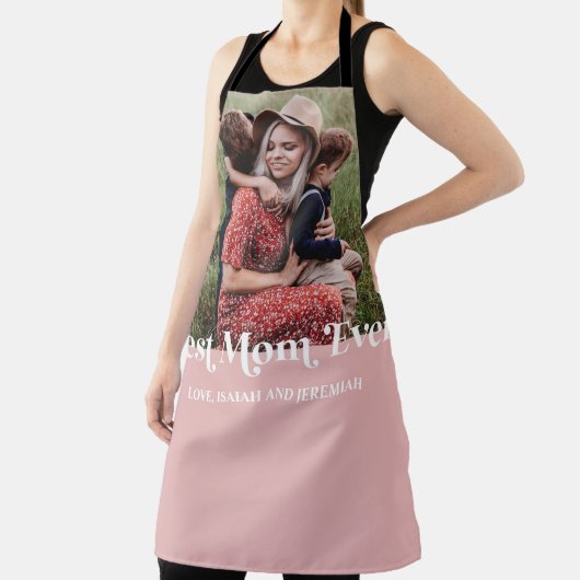 Tablier Pink Retro Meilleure maman toujours une image pers (Insitu)