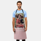Tablier Pink Retro Meilleure maman toujours une image pers (Porté)