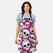 Tablier Pink Skull Pattern (Porté)