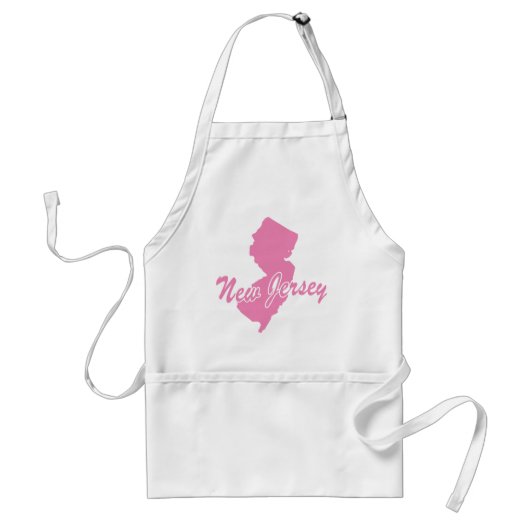 Tablier Pink State New Jersey Adult Apron (Devant)