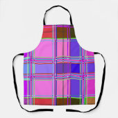 Tablier Pink tartan Fabric Pattern Cloth Madras (Recto)