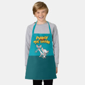 Tablier Pinky et le cerveau | Afficher le logo (Porté)