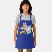 Tablier Pinky et le cerveau | Graphiques de caractères rét (Insitu)