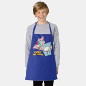 Tablier Pinky et le cerveau | Graphiques de caractères rét (Porté)