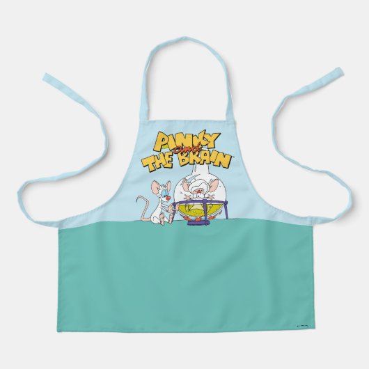 Tablier Pinky et le cerveau | Laboratoire (Recto)