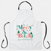 Tablier Pins De Neige Joyeux Et Lumineux (Recto)