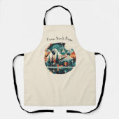 Tablier Pins nordiques & Pics, coutume (Recto)