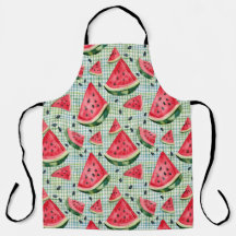 Pique-nique Patch Watermelon - Aquarelle En vichy 