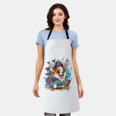 Tablier Pirate Chien Corgi (Porté)