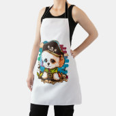 Tablier Pirate de chien de Bichon (Insitu)