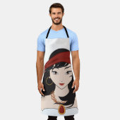 Tablier Pirate Fille Mignonne (Porté)