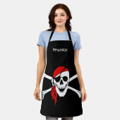 Tablier Pirate Skull & Bones Skeleton Eye Patch (Porté)
