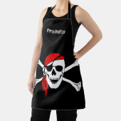 Tablier Pirate Skull & Bones Skeleton Eye Patch (Insitu)