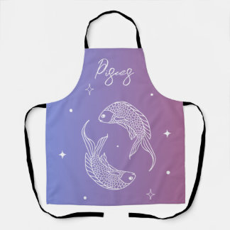 Tablier Pisces zodiac horoscope étoile signe dégradé