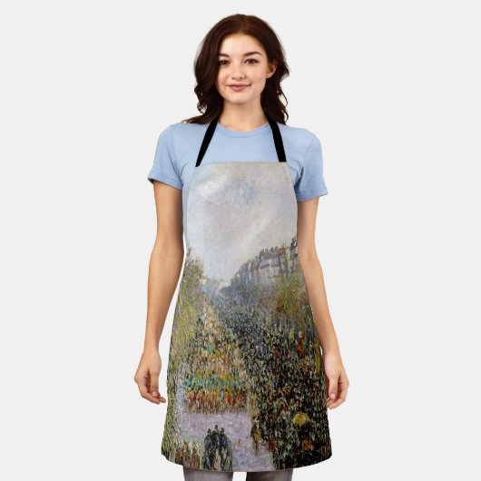 Tablier Pissarro - Boulevard Montmartre, Mardi Gras (Porté)